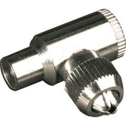 FREI KSWA 1 - IEC, conector coaxial, conector de antena, acodado, metal
