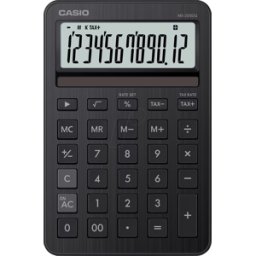 CASIO MS-200DQBK - Calculadora de escritorio, solar, negro