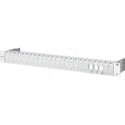 METZ CONNECT BTR 130920-00KE - Soporte modular Keystone de 19 pulgadas, 1he, 24 puertos, gris c