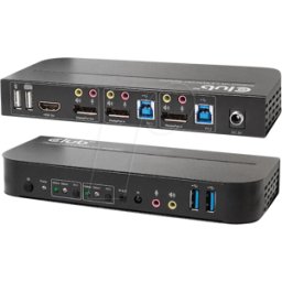 CLUB 3D C3D CSV-7210 - Switch KVM de 2 puertos, HDMI, DisplayPort, USB, audio