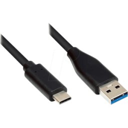 GOOD CONNECTIONS GC M0129 - Cable USB 3.0, conector C < conector A, CU, negro, 3 m