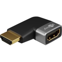 GOOBAY 72010 - Adaptador HDMI macho/hembra, 8K 60 Hz, 90° horizontal