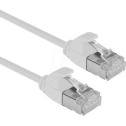 ROLINE 21153304 - Cable de parche, Cat.6a, U/FTP, SLIM, gris, 1,5 m..