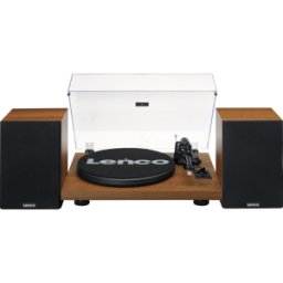 LENCO LS-480WD - Plato giratorio, Bluetooth, incl. 2 altavoces, madera