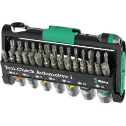 WERA 05049065001 - Gama de BITS con trinquete + tuercas, herramienta-verificaci&oac