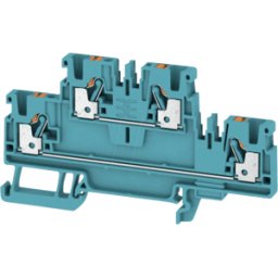 WEIDMÜLLER A2T 2.5 BL - Borne de paso Klippon® Connect, serie a verde / amarillo