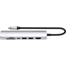 ST-P7SS - Adaptador de puerto múltiple SATechi USB-C 7 en 1 Slim co