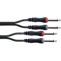 CORDIAL EU 6 PP - Cable de audio, 2x jack mono de 6,3 mm > 2x jack mono de 6,3 mm,