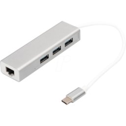 DIGITUS DIGI DA-70255 - Estación de acoplamiento / replicador de puerto, USB-C.
