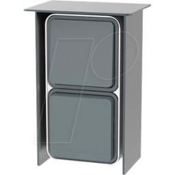 JEHOKA 12299045 - Columna de acero inoxidable B 1.2, 1 interruptor, 1 toma de corr