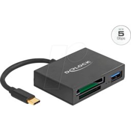 DELOCK 91711 - Lector de tarjetas, externo, tarjetas de memoria XQD/SD