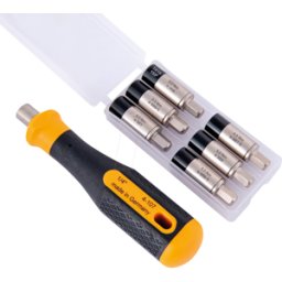 BERNSTEIN BERN 4 989 G - Juego de adaptadores de par, 6 piezas, 3,0 - 5,5 Nm, 1/4", con e