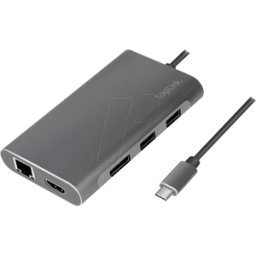 LOGILINK UA0382 - Estación de acoplamiento, USB 3.2 USB-C, 8 puertos