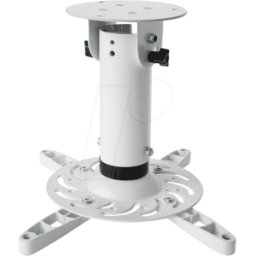 TECHLY ICA-PM-200WH - Soporte de techo para proyector, 20 cm de distancia de techo