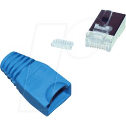 SHIVERPEAKS SHVP 72057B10 - Cat.5e/6 macho + ayuda de inserción azul, 10 piezas.