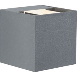 PAULMANN PLM 18000 - Luz de pared, 7,7 W, 355 lm, 2700 K, gris, IP65