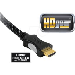 HDGEAR HDG HC0065-05B - Cable HDMI High Speed con Ethernet, 5,0 m
