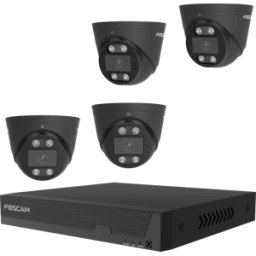 FOSCAM FNA108T4B - Grabador de vídeo de red, conjunto que incluye 4 c&aacute
