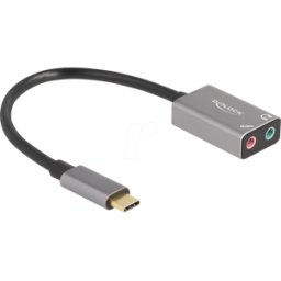 DELOCK 67071 - Adaptador de audio USB-C - 2 conectores jack de 3,5 mm