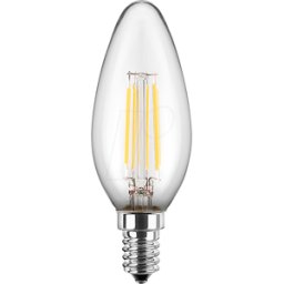 BLULAXA 48772 - Lámpara de filamento LED C35 E14 5W 470 lm WW DIM