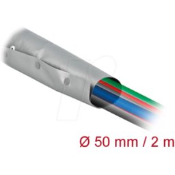 DELOCK 20728 - Funda protectora de cables con cierre de botón de 2 m x 5