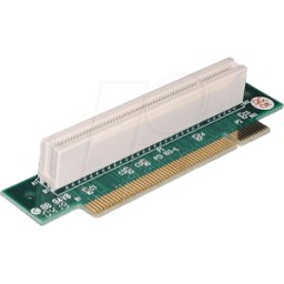 DELOCK PCI RISER 1X - Tarjeta vertical, PCI, acodada 90°, con orientación a la