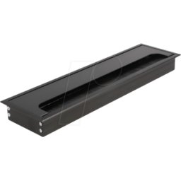 DELOCK 66858 - Paso de cables para montaje en mesa, cepillo, 300 x 80 x 28 mm,