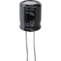 PANASONIC FR-A 330U 35B - Elko radial, 330 microF, 35 V, 105 °C, baja ESR