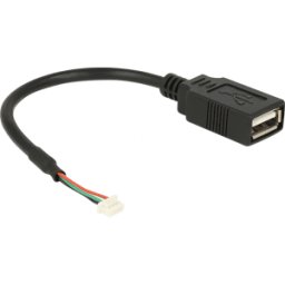 DELOCK 84834 - Cable USB 2.0, conector hembra de poste a conector hembra A, 0,1