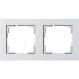 GIRA E2 RA2 RWM - Montura E2 blanco puro mate, doble