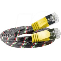 SLIM ST6 3 GE - Cat.6 Cable DELGADO resistente, F/FTP, 3,0 m, amarillo
