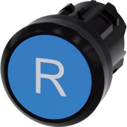 SIEMENS ACT00 0AB50-0AR0 - Pulsador SIRIUS ACT, Ø 22 azul "R