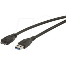 GOOBAY USB3 A-A-MIC1 SW - Cable USB 3.0, conector macho a a conector macho Micro B, 1 m