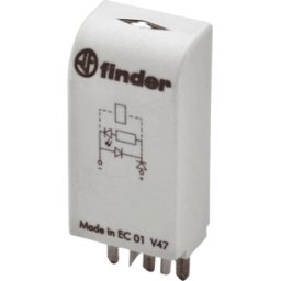 FINDER FIN 99.02.9 24V - Diodo LED + de rueda libre para FIN 95.05, 94.04, 97.01/02, ws