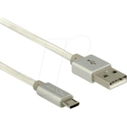 DELOCK 83916 - Cable de carga y sincronización, USB-a -> micro B, 1,0 m