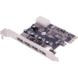 LOGILINK PC0057 - Controlador USB 3.0, 4 puertos, tarjeta PCI Express
