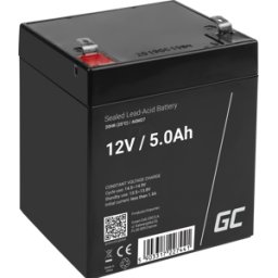 GREEN CELL GC AGM27 5AH - Batería de plomo-vellón, AGM, 12V, 5 Ah