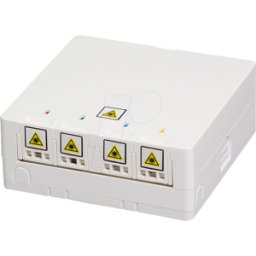 LOGILINK FB1007 - Caja de conexiones FTTH 4-fold, superficie-montada, blanco