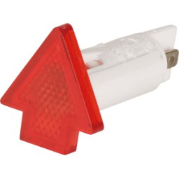 RAFI 145.1301 - Lámpara de señal, rojo, 28 V, Ø 10 mm, flecha, FAS