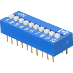 FREI NT 10 - Interruptor DIP, horizontal, 10 pines