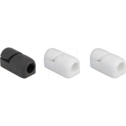 DELOCK 18404 - Sujetacables de cierre automático y autoadhesivo 3 piezas negro