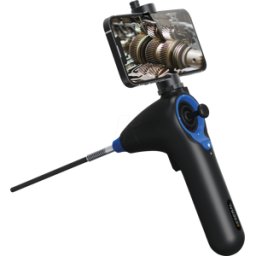 JESERAL JS460-PT - Endoscopio para smartphone, Ø 6,2 mm, cámara móvil 360