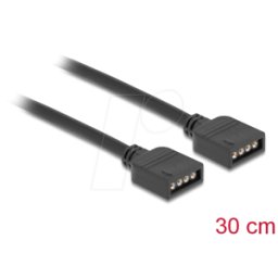 DELOCK 86015 - Cable RGB, 4 pines 12V > 4 pines 12V, 0,3 m