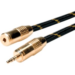 ROLINE GOLD ROLINE 11094753 - Cable de audio, conector de 3,5 mm a toma de corriente, 2,5 m..
