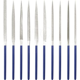 DONAU FEILE M 53 - Surtido de limas, limas de aguja de diamante, 140 mm,, 10 piezas