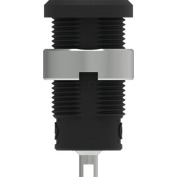 ELECTRO PJP PJP 3275-C-N - Conector hembra tipo banana de seguridad, 4 mm, conector plano,