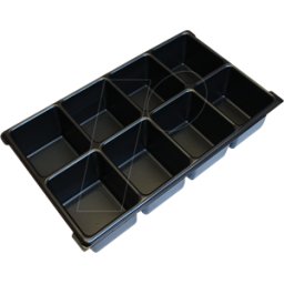 BS SYSTEMS GMBH & CO. KG BOXX 6100000151 - Inserto para piezas pequeñas, 8 cubetas, XL-BOXX