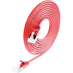 SLIM SL6A 5 RT - Cat.6a cable ligero DELGADO U/FTP 5,0 m rojo