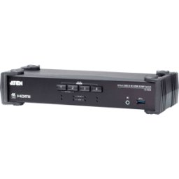 ATEN CS1824 - Conmutador KVM de 4 puertos, USB, HDMI, audio