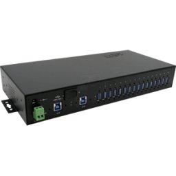 EXSYS 1116HMVSPW - USB 3,2 Gen 1 Hub de 16 puertos, protección contra sobret